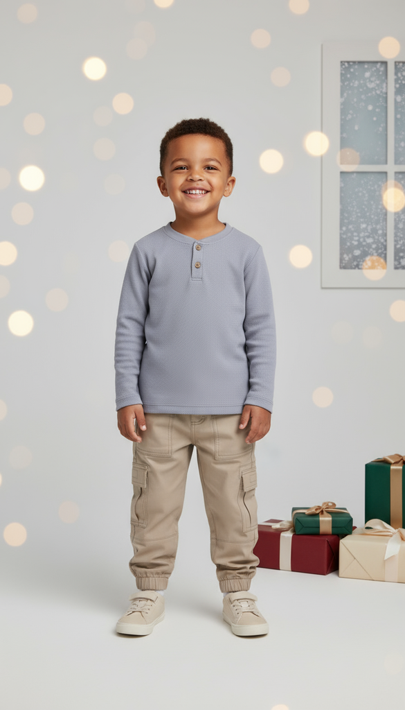 12687 Gris Playera de Niño (25D4)