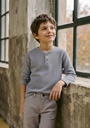 12687-T10-16 Gris Playera de Niño (25D4)