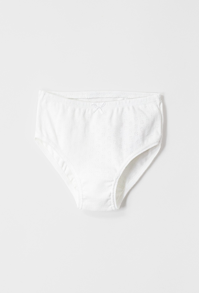 00150 Calzón Preescolar niña (Blanco) (21B1)