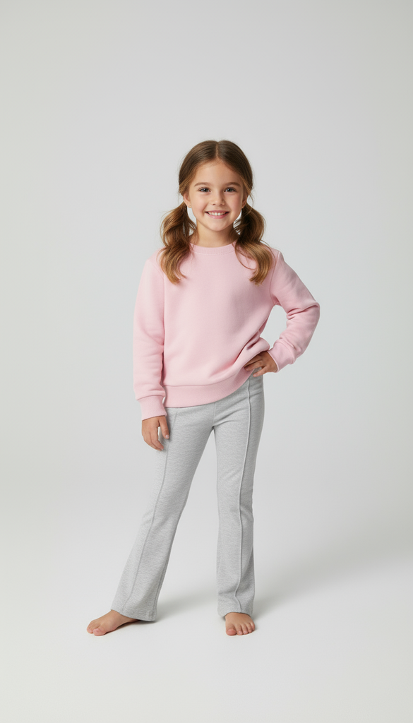 11353B Sudadera de Niña Rosa Palo (7I2)