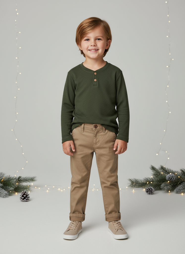 12684-Verde Playera de Niño (1E3)