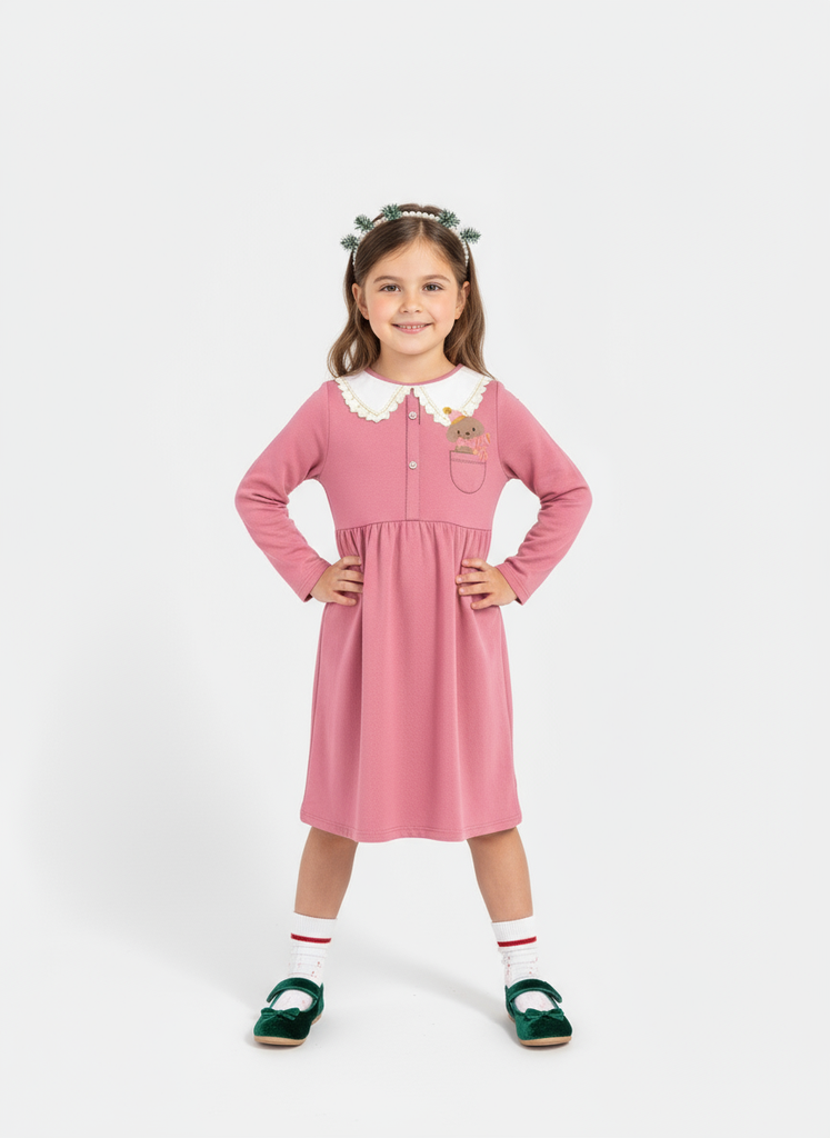 [12732-T10-12] 12732-T10-12 Vestido de Niña (1F2)