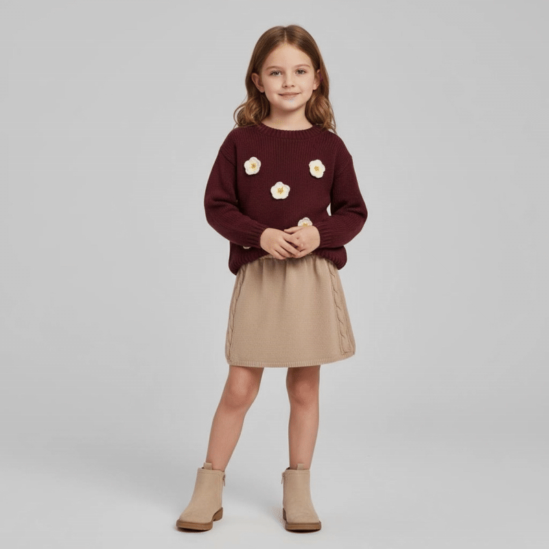 12853-T10-16 Falda de Niña (20F3)